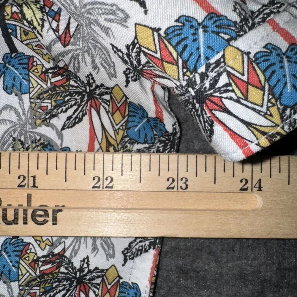 🆕 Age Of Wisdom Mens Button Up Shirt Tropical‎ Surfboards Multi-Color Sz L - Picture 6 of 8